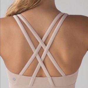 EUC Lululemon Nude Energy Bra